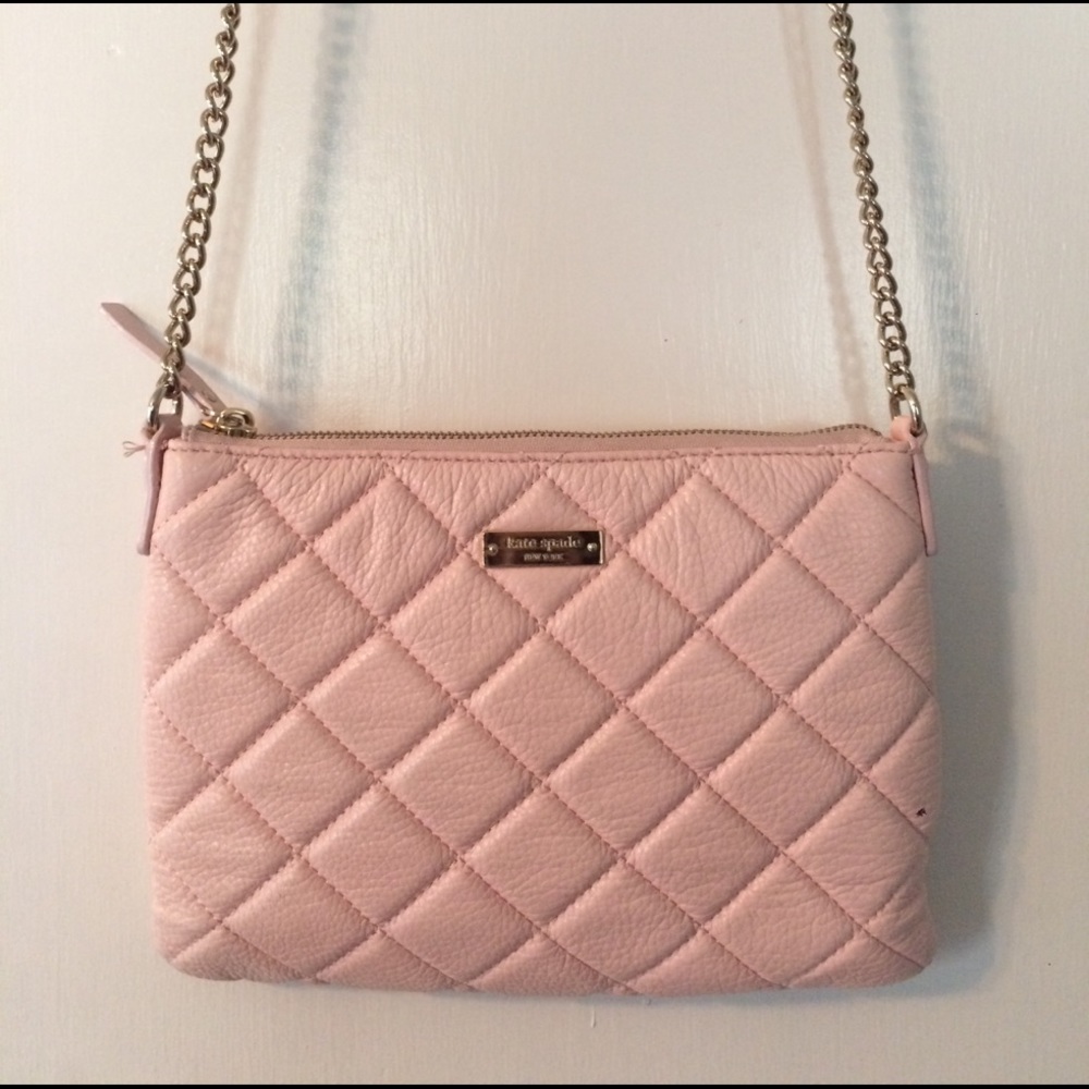 Kate Spade Gold Coast crossbody pink quilted purse